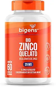 Bio Zinco Quelato 29mg Quelado 60 Cápsulas Biogens