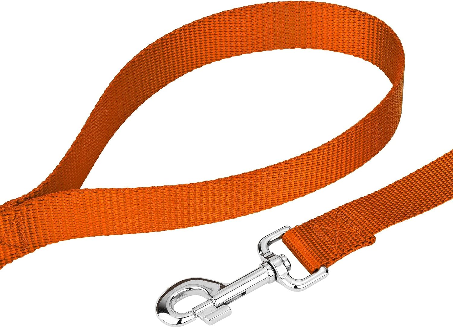 Country Brook Petz - Everyday Nylon Dog Collar and Leash - 10+ Warm Colors (3/4 Inch, Small, Orange)