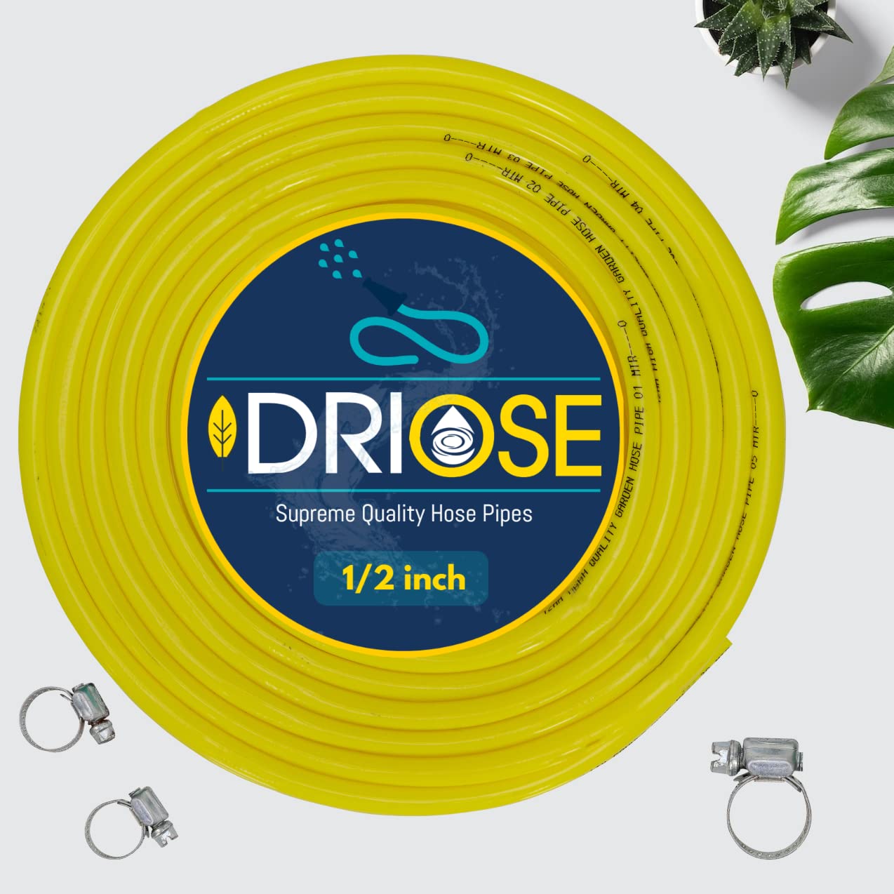 DRIOSE Pvc Hose pipe Yellow Matt, for Watering Home Garden, Car Washing (1/2 Inch Hose Pipe With Tap Adapter, 30 Metres) (B0BLLPQ7P6) Amazon Price History, Amazon Price Tracker