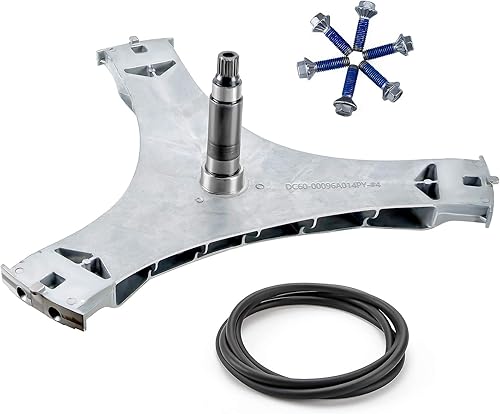 Funmit DC97-16509B Conjunto de eje de brida de arandela y perno de montaje hexagonal DC60-40137A (6 piezas) y sello de junta DC69-00804A compatible