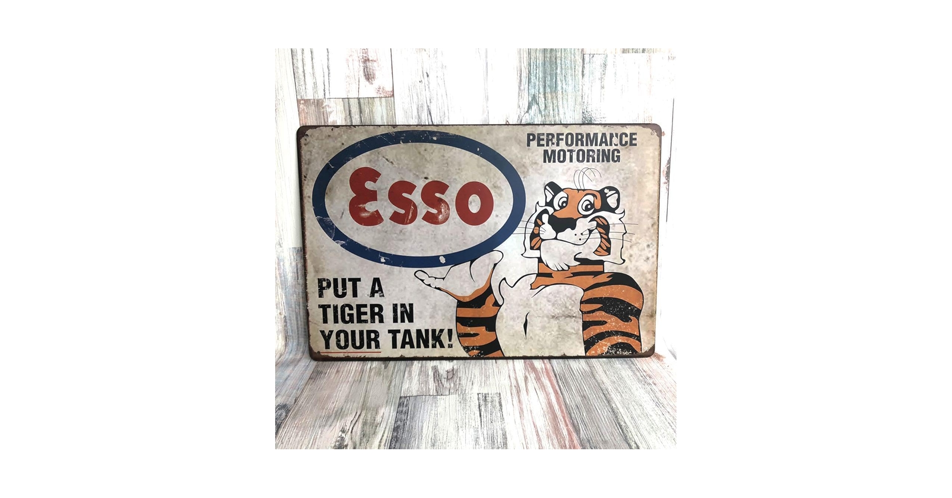 Amazon.co.jp: ブリキ看板 ESSO TIGER エッソタイガー 50 : おもちゃ