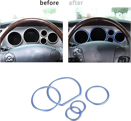 Miniatura 5 de HAPPYHORSE Kit de decoración de anillo envolvente para tablero de automóvil, compatible con Tundra 2007, 2008, 2009, 2010, 2011, 2012, 2013-5