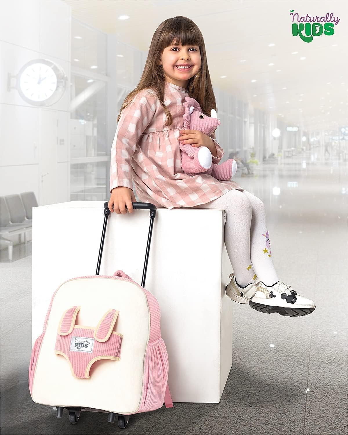 Toddler Luggage for Girls w Dinosaur Toys, Kids Rolling Backpack Girls, Toddler Suitcase, Gifts for 3 4 5 6 Year Old - Image 6