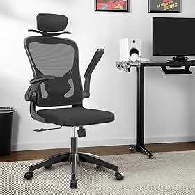 Cadeira de escritório ergonômica com estofado de mesh (Cabide)