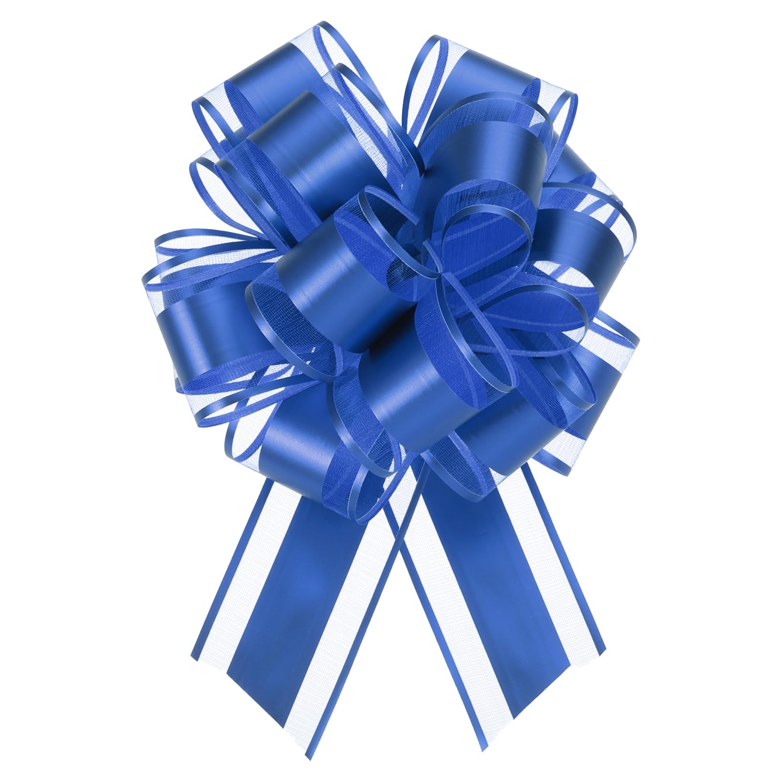 Lazos de organza azul zafiro Uxcell de 15 cm para regalos y cestas