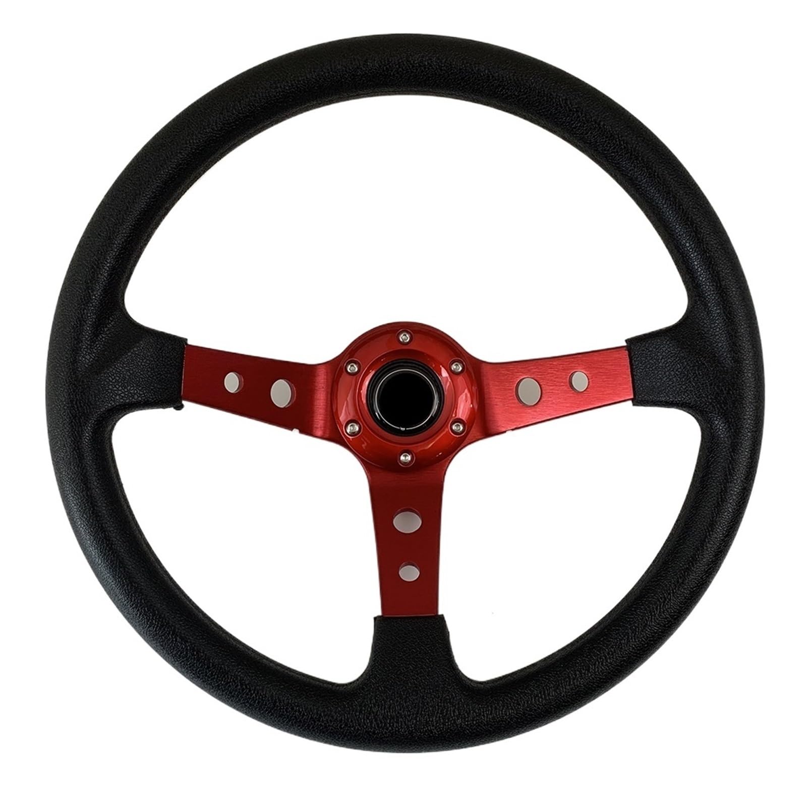 Shuogoufeng Store Universal Cars Racing Car Racing Kierownice PU 14-calowa sportowa kierownica do driftu(001-GZFXP114-02)