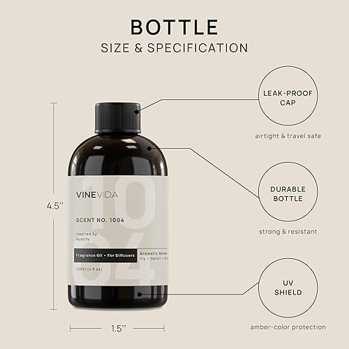 Miniatura 166 de VINEVIDA Aceite de fragancia de cuero genuino para difusores de aire frío, aceites esenciales para recarga de aceite difusor y ambientador