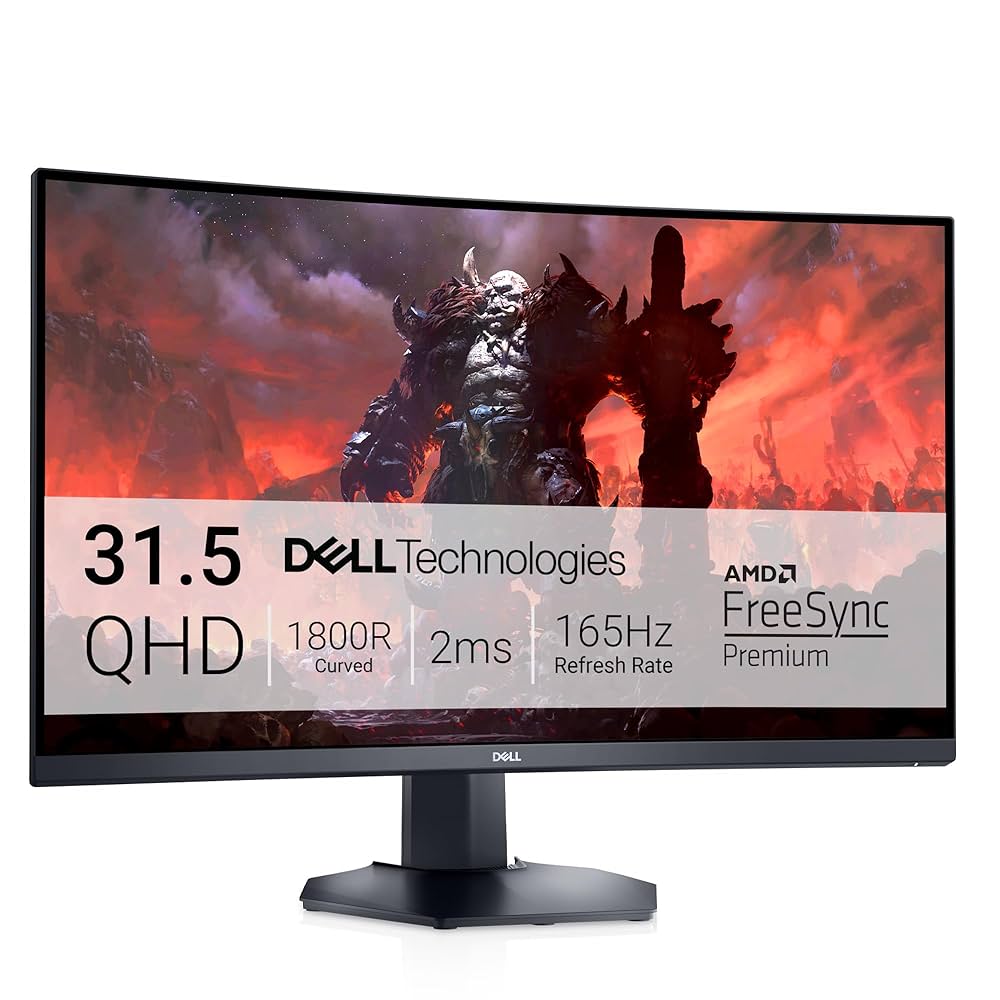 Dell S3222DGM 32インチ 165hz 湾曲 ゲーミングモニター Dell S3222DGM - Monitory LED 32
