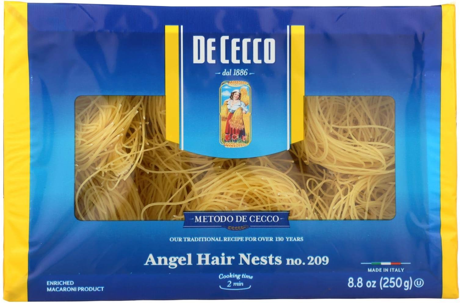 De Cecco Pasta Pasta - Angel Hair - Nests - 8.8 oz