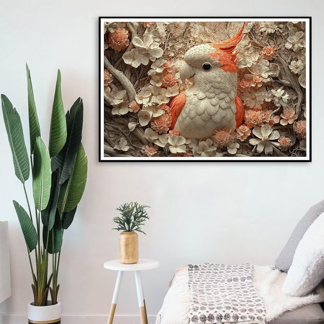 Puzzle 1000 Piezas, Puzzle Pájaro, Rompecabezas Adultos, Regalo Mujer -8201