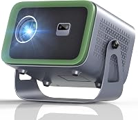 AKATUO Natív 1080P Okos Projektor - 360° Forgatható, WiFi6, Bluetooth, Automata Fókusz, 4K Támogatás, 50% Zoom, Beépített Hangszóró, Hordozh 1