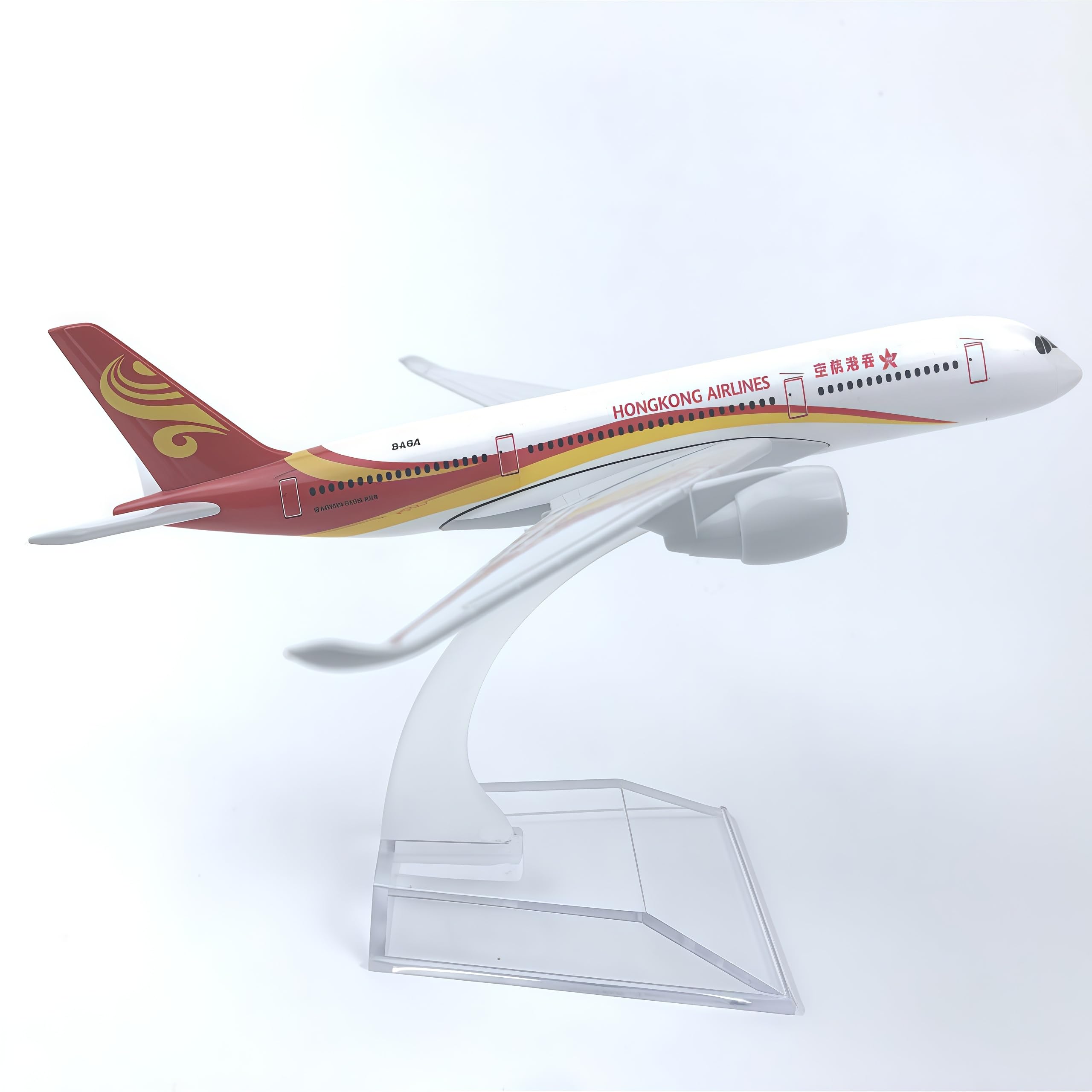 LGSRSNXHTX Hongkong A350 16cm Diecast Metal Airplane Model Aircraft Model With Stand For Aviation Enthusiast Gift,Model aircraft collection