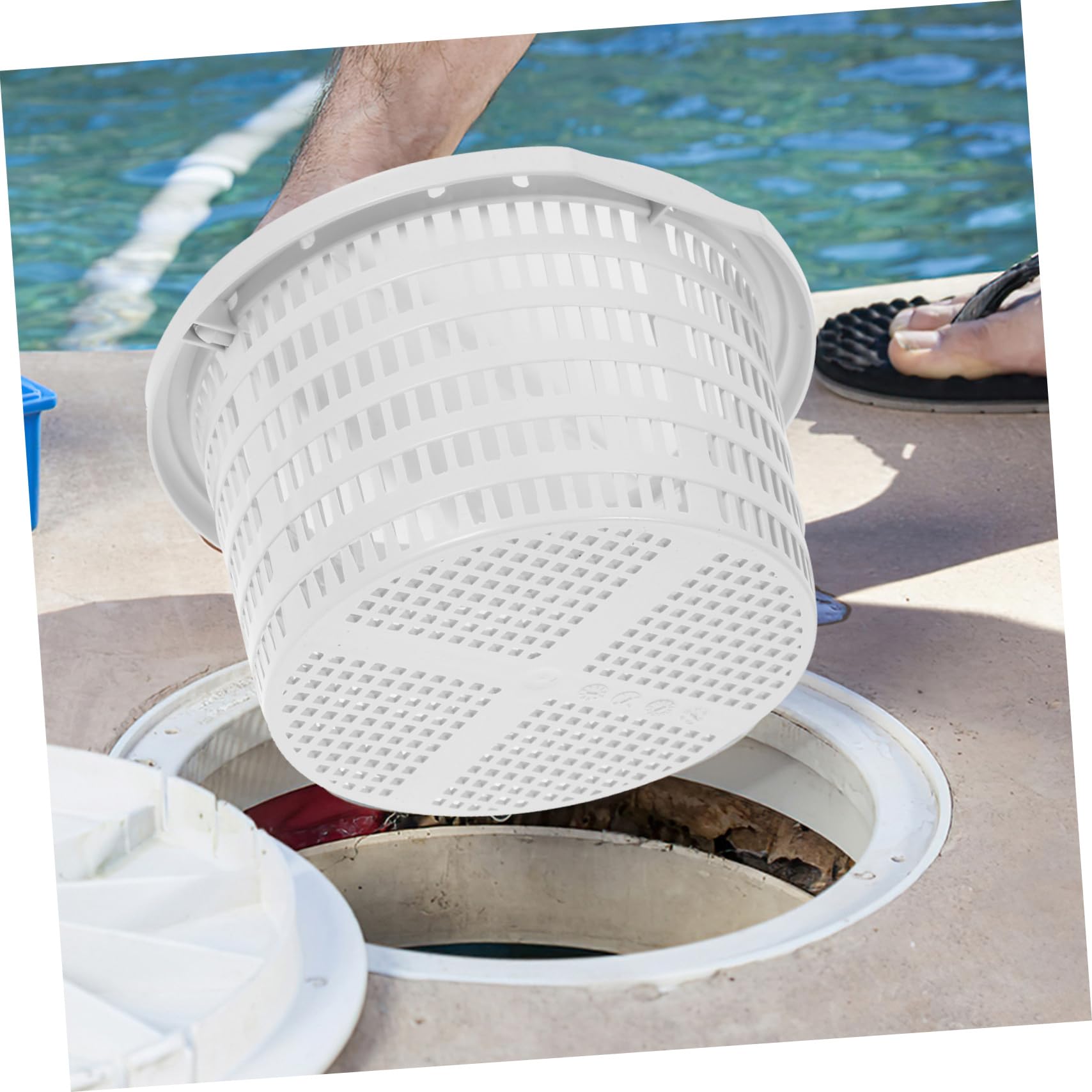 BESPORTBLE 3piezas Cesta De Filtración para Skimmer De Piscina De Cesta De Compatible Filtros para Enterradas para Limpiar Residuos y Debris