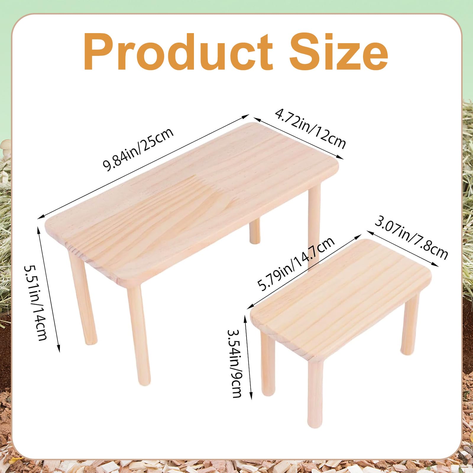 2 PièCes Plateforme pour Hamster - Plateforme d'escalade pour Hamster - comme DéCoration pour La Cage de Votre Animal,Adapté à La Plupart des Cages,Adapté Aux Hamsters,HéRissons