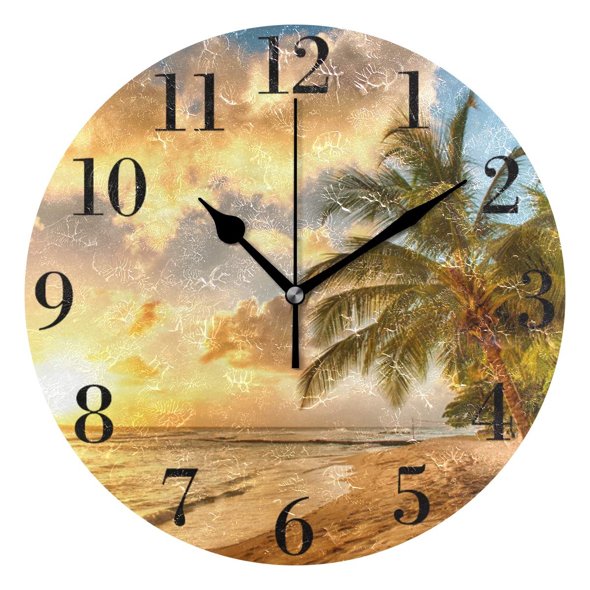 Pendule murale moderne coucher de soleil pour décorer votre bureau