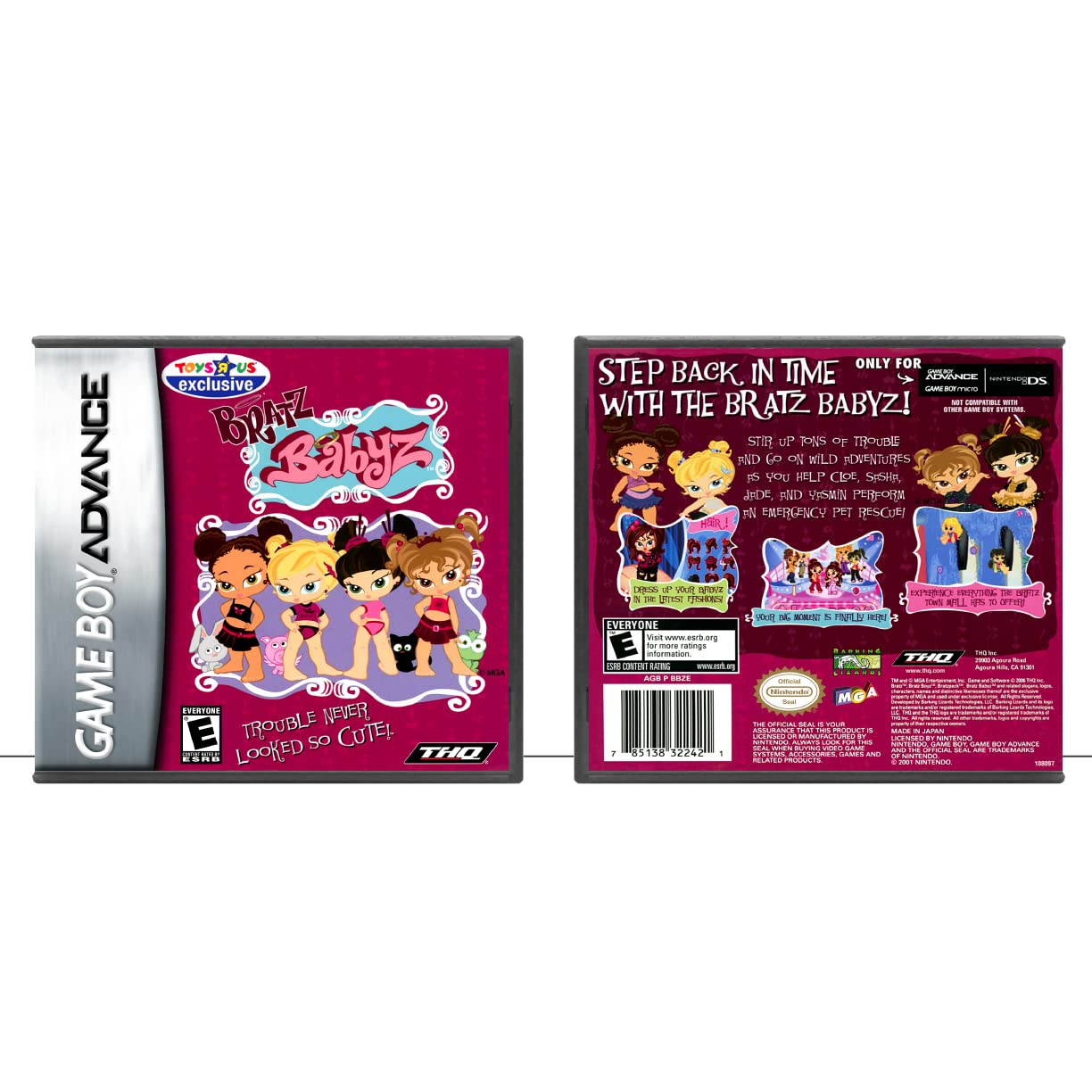 Amazon.com: Bratz Babyz | (GBA) Game Boy Advance - Game Case Only - No ...