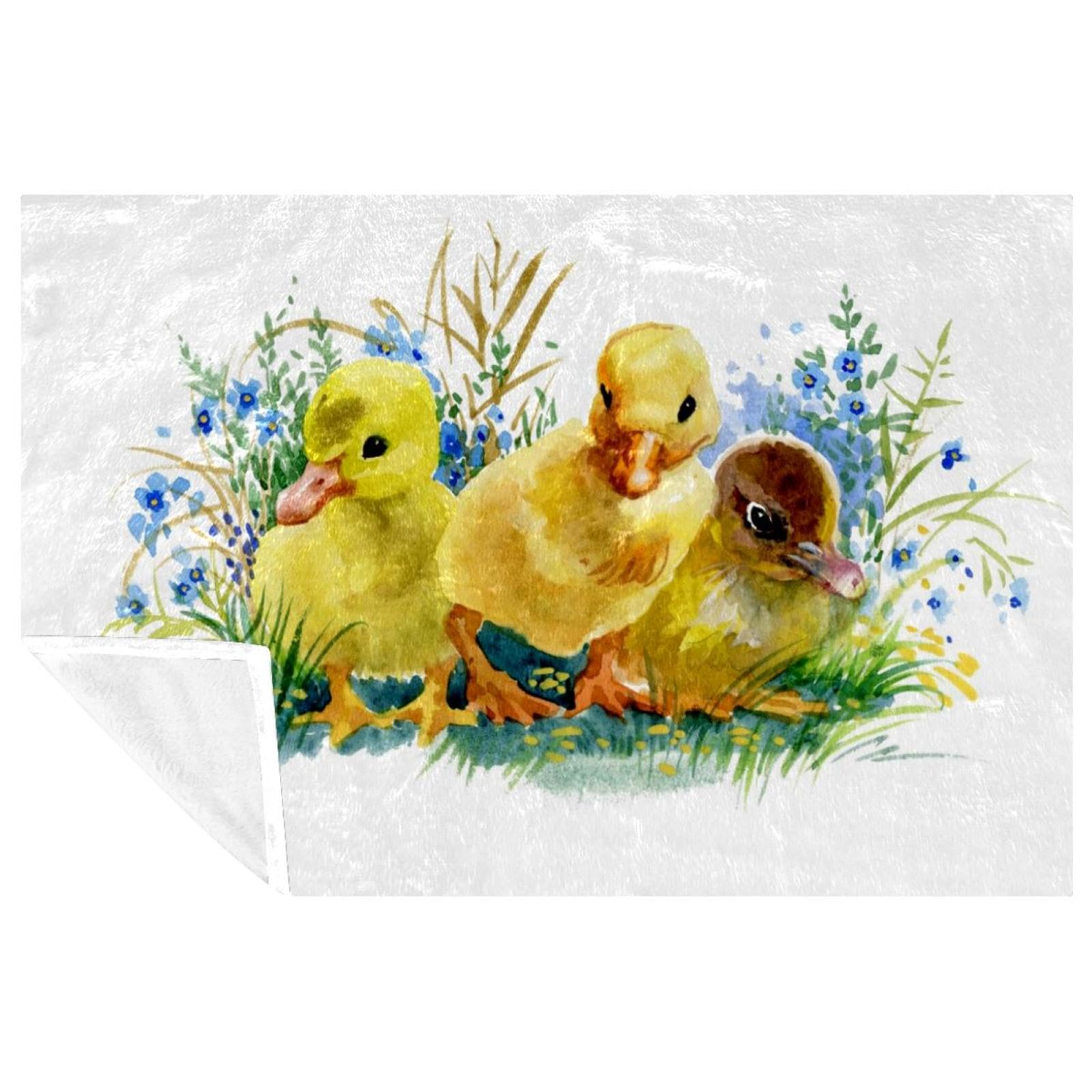 Couverture trois canetons anti-courants d'air couverture douce et chaude lit et camping