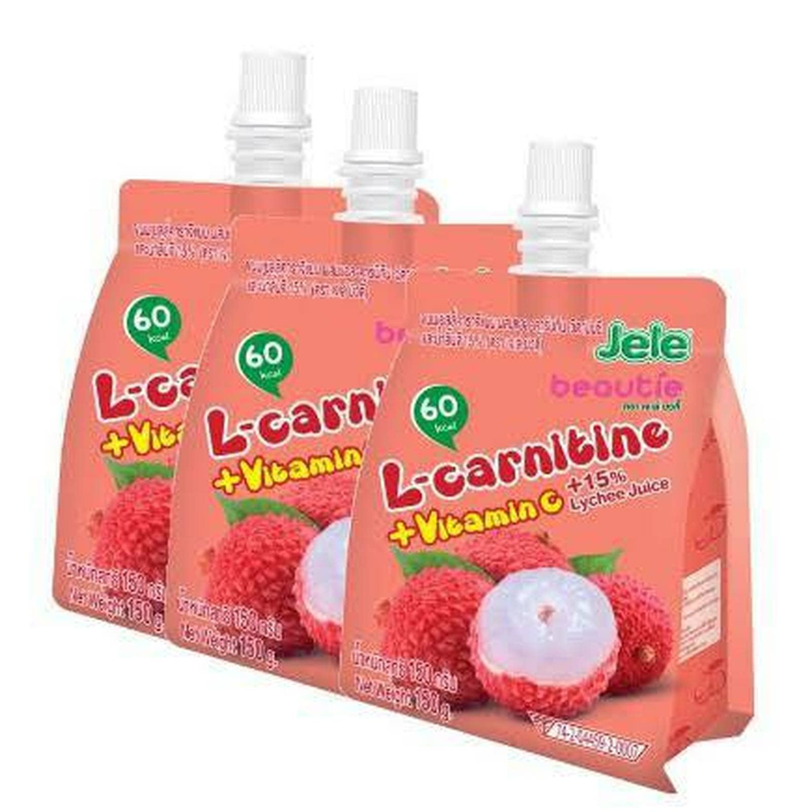 JELE Vitamin Jelly Lychee L-Carnitine 140g : Amazon.nl: Grocery