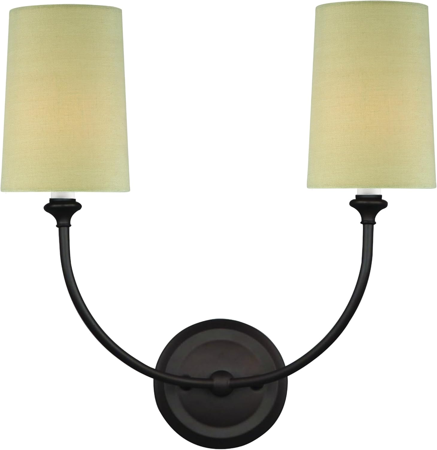 Crystorama Libby Langdon Sylvan 2 Light Dark Bronze Sconce