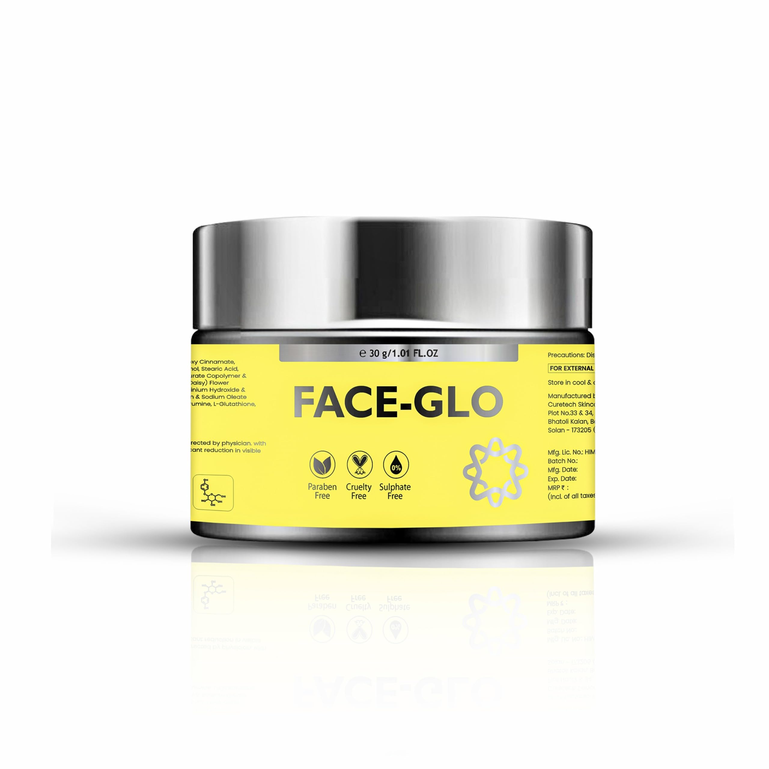 FACE-GLO Lightning Cream | Reduction In Dark Spots | - 30 g