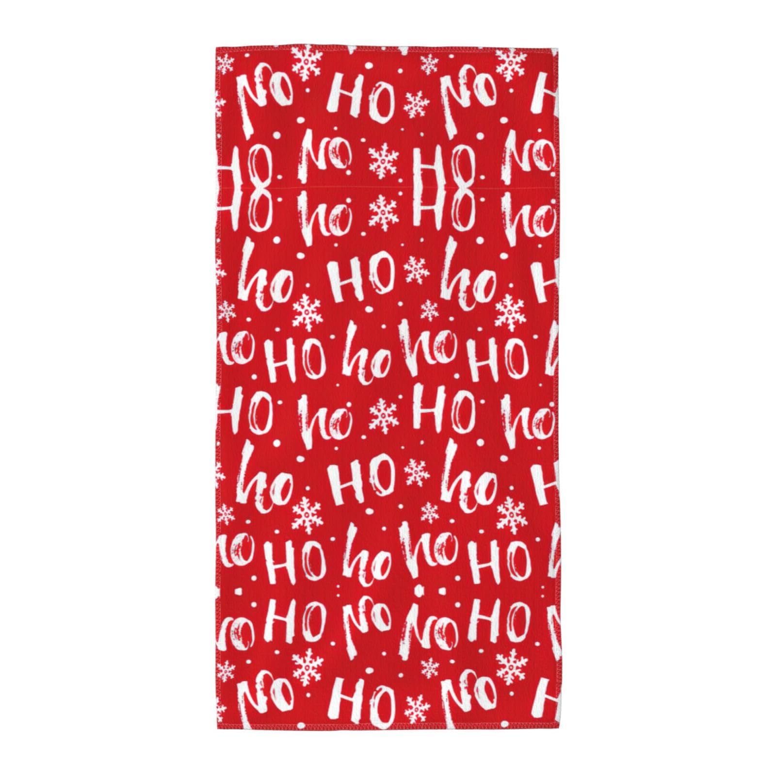 SDEGTHO Christmas Background Fashion Printed Bath Towel High Water Absorption For Hiking Trip