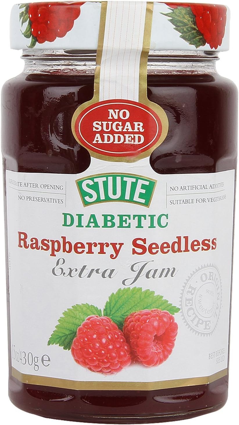 Stute Diabetic No Added Sugar Raspberry Seedless Jam 430g