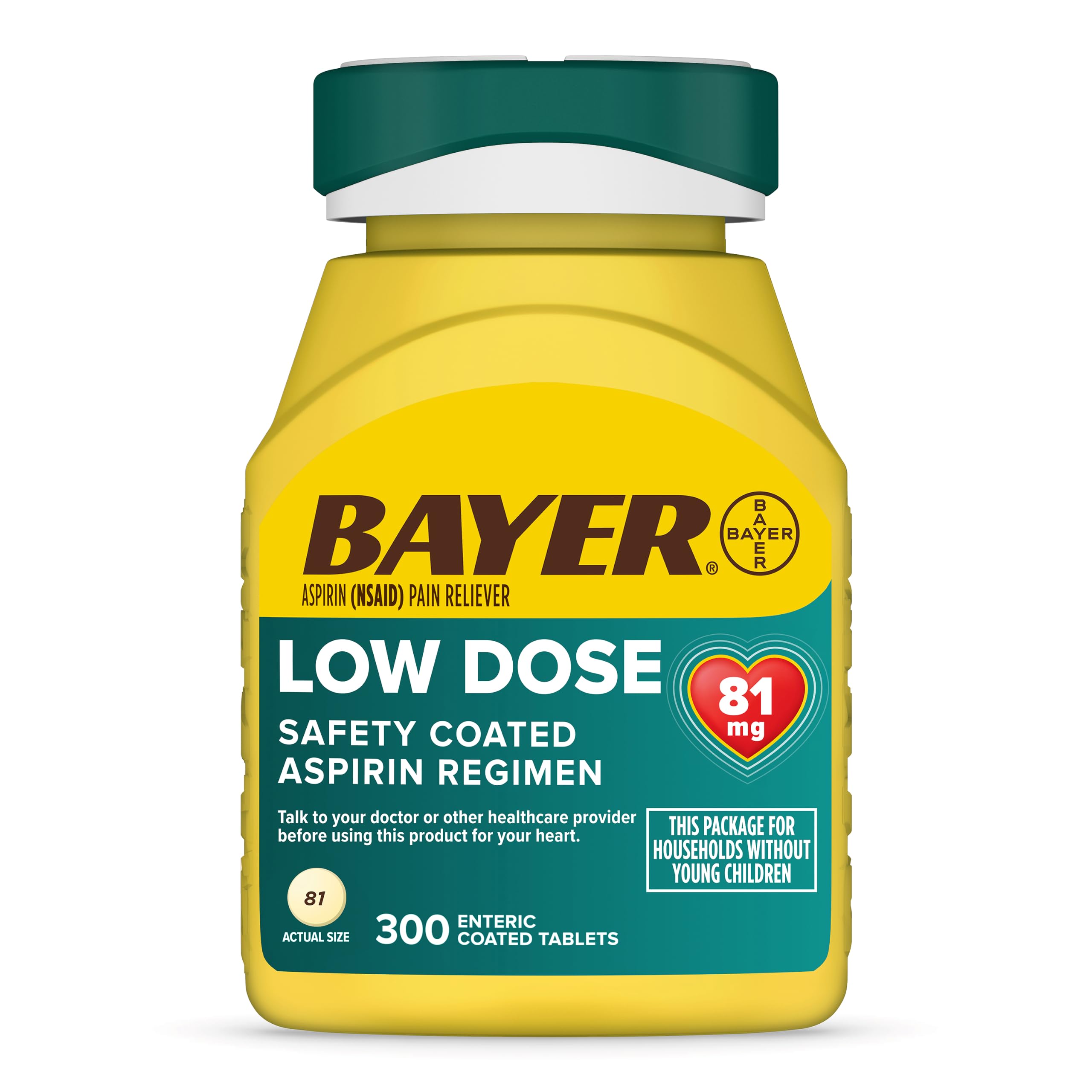Bayer Aspirin Low Dose 81 mg