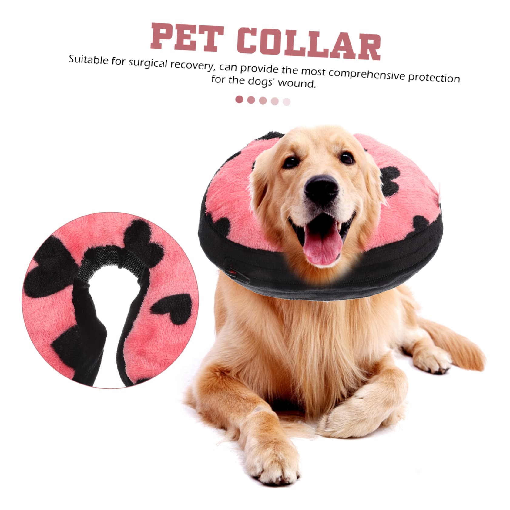 SUPVOX 4piezas Collar Inflable Protector para Gatos Collar De Recuperación Ligero y Cómodo para Mascotas Previene Lameduras y Arañazos Heridas para Recuperación Postquirúrgica
