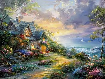 Amazon.co.jp: 32 オリジナルのキンケード油絵風景画、トーマス