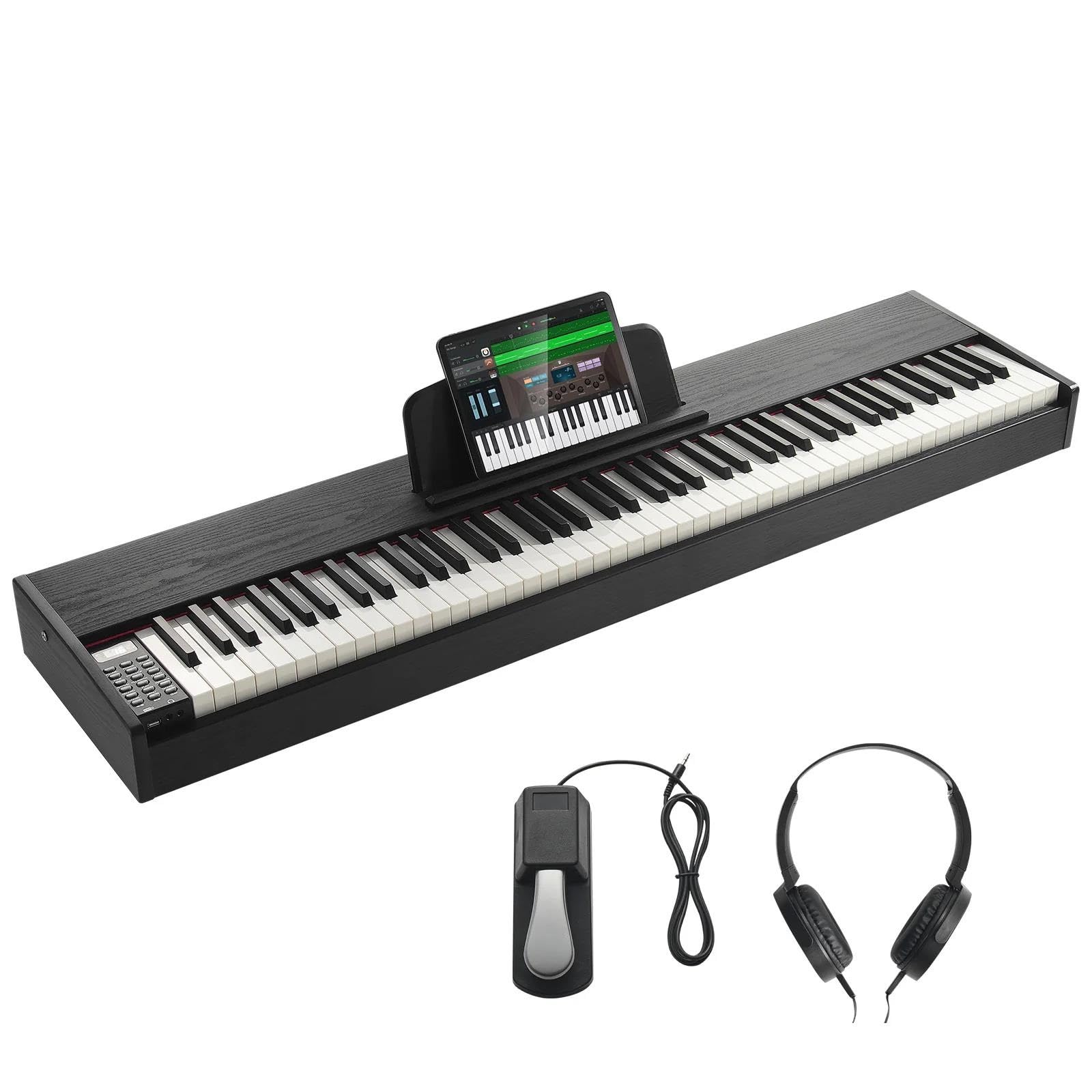 Pianino Elektroniczne 88 Klawiszowa W Pełni Ważona Klawiatura Pianina Elektrycznego I Głośniki 200 Tonów Rytmicznych(Type2)