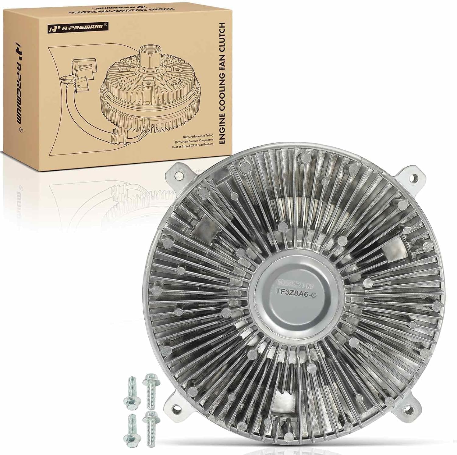 A-Premium Cooling Fan Clutch Compatible with Select Ford Models - Ranger 2019 2020 2.3L - Replace# KB3Z8A616B
