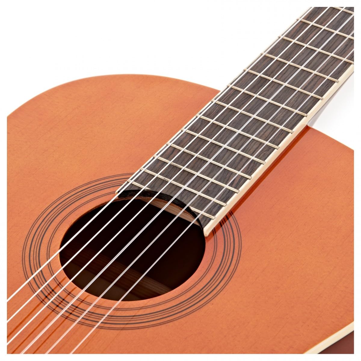Chitarra classica Deluxe di Gear4music, naturale | Suono Equilibrato e Suonabilità Comoda, Corde di Nylon Morbide per Suonare Facilmente, Scala Standard