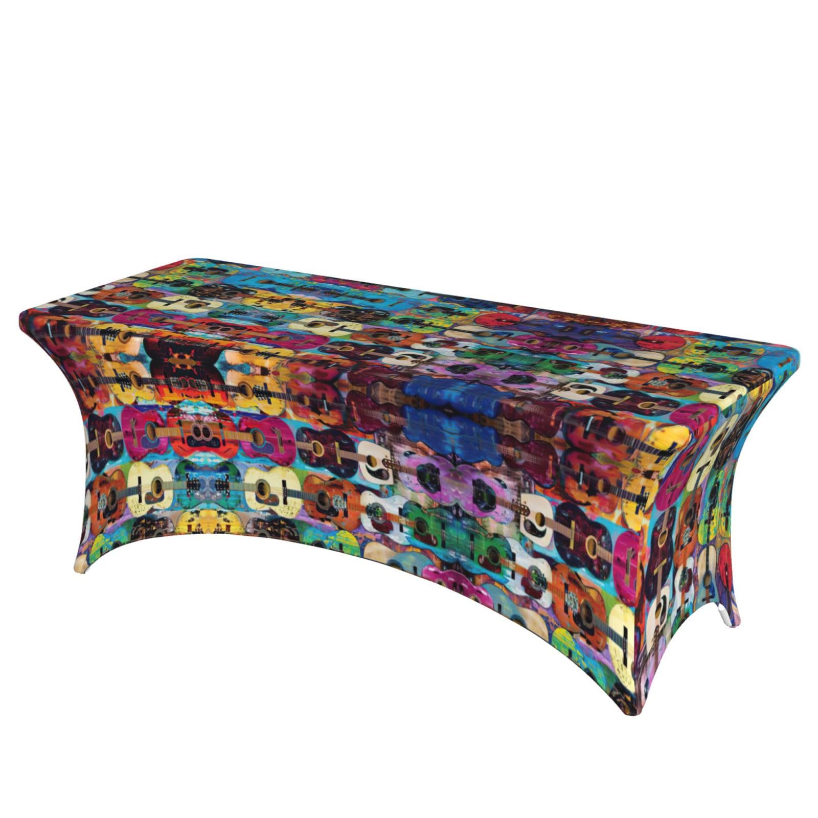 Nappe de table extensible guitare pour protéger vos meubles et masquer les plis en fête