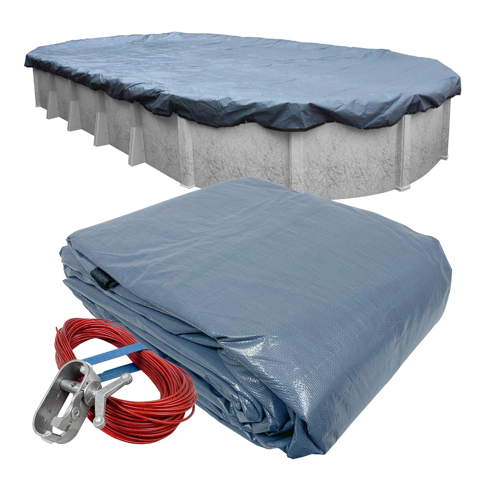 Robelle 12 x 24 ft Commercial Premier Oval Cover for Above Ground Pools