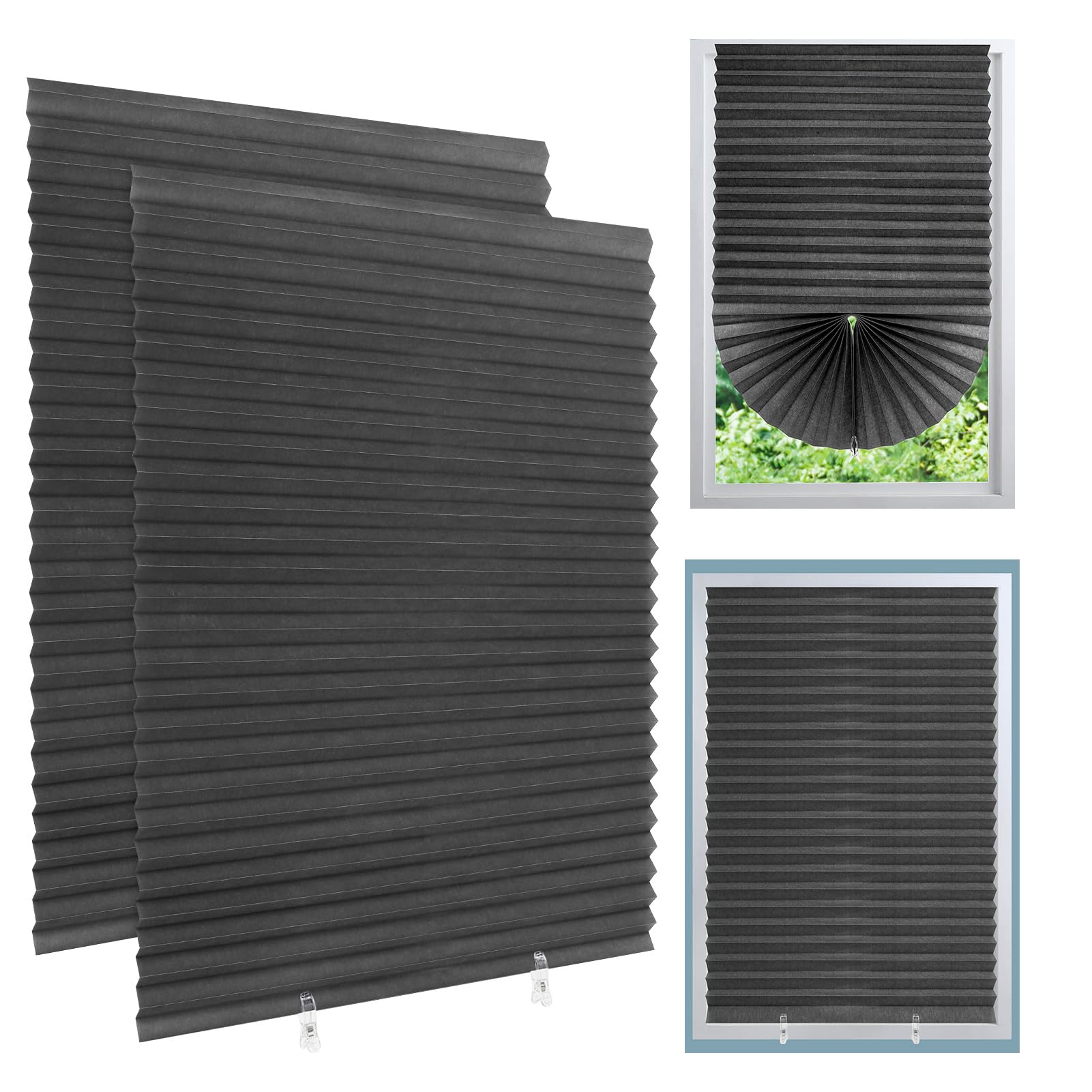 2 Pack Temporary Blackout Blinds