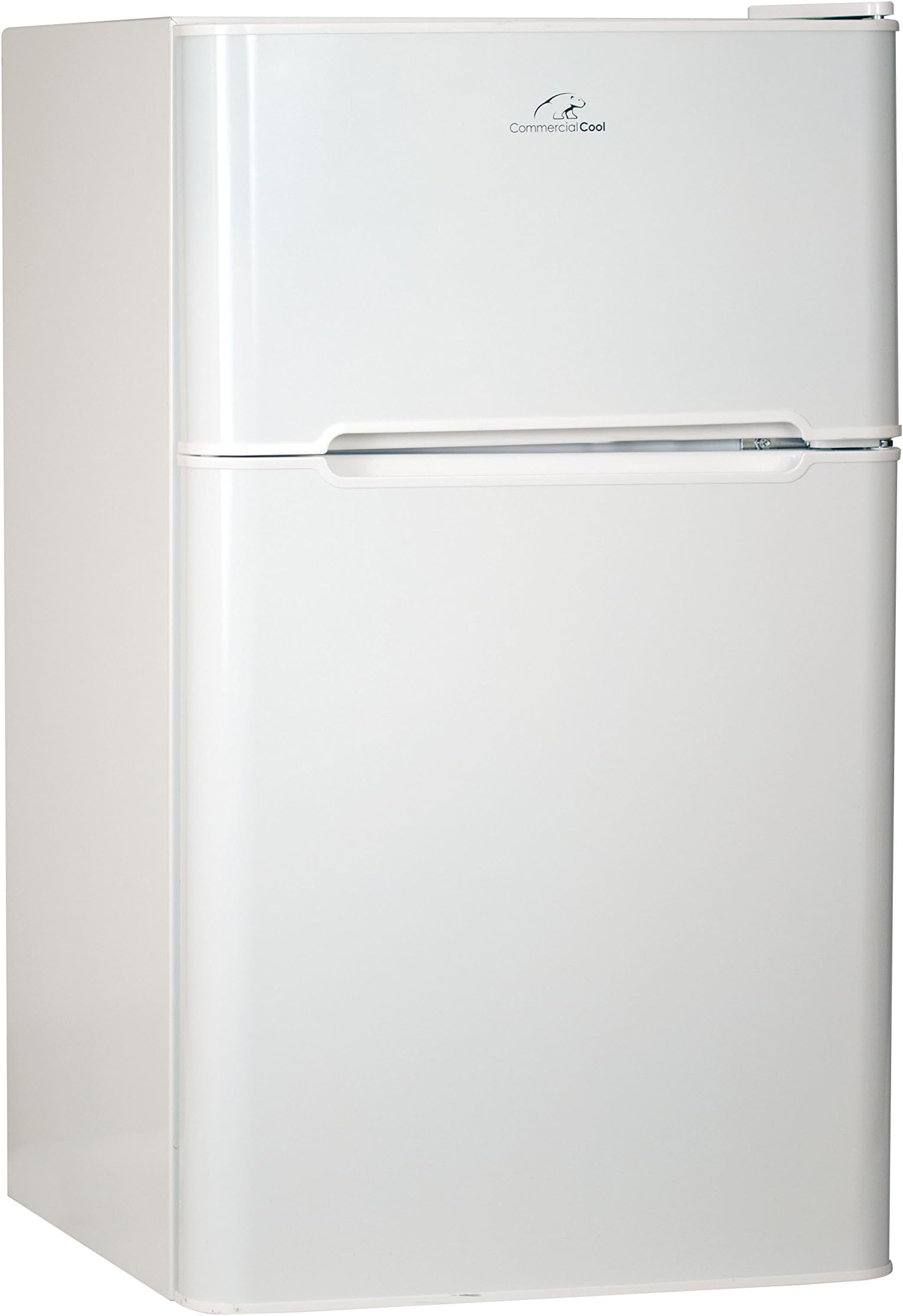 CCRD32W Compact Double Door Refrigerator with True Freezer, 3.2 Cu. Ft. Mini Fridge, White