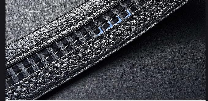 JUST-STYLE Men's Faux Leather Belt (Black)