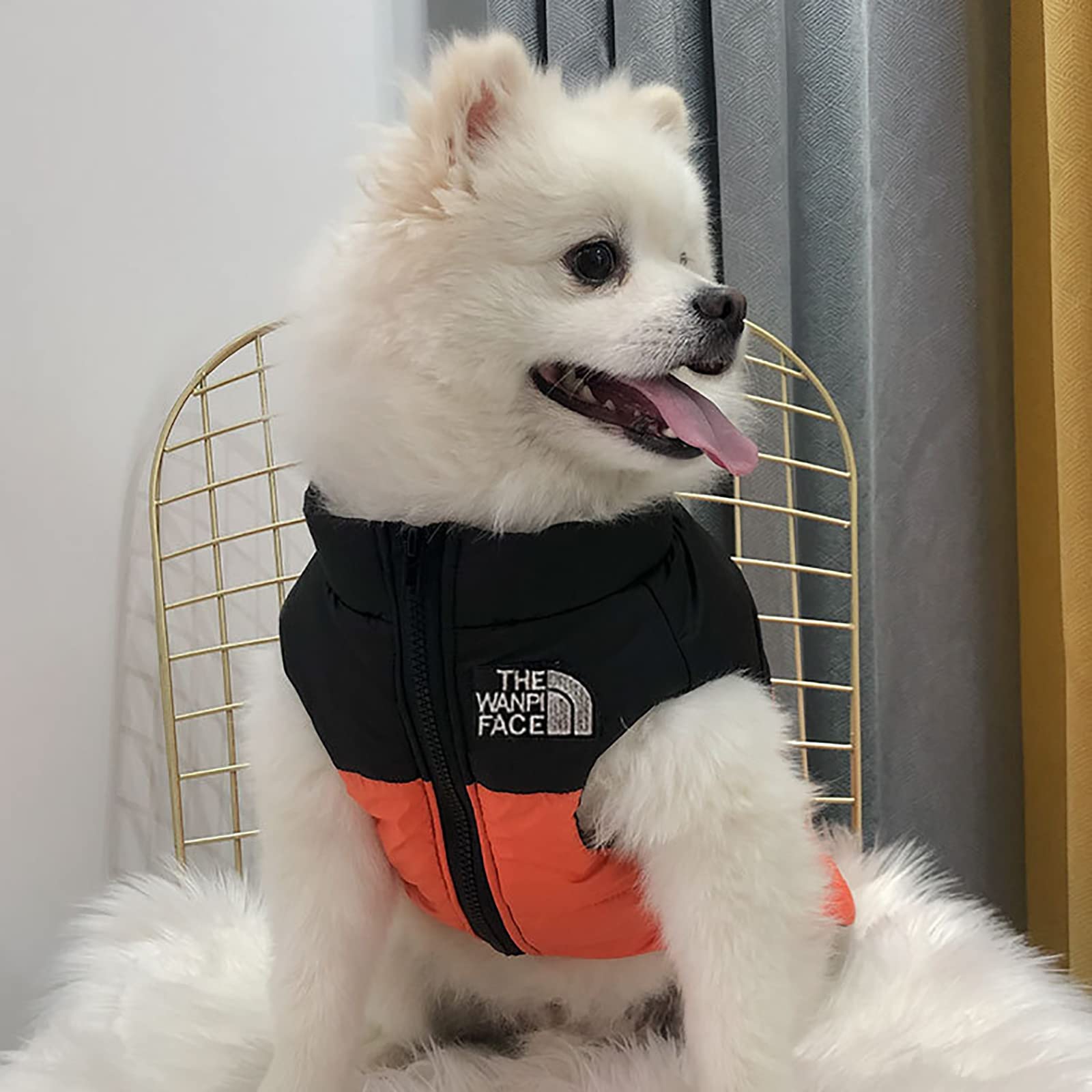 Cappotto Invernale Per Cani Piccoli E Medi - Impermeabile, Antivento, Con Zampe Integrate, Colore Arancione - Foto 9