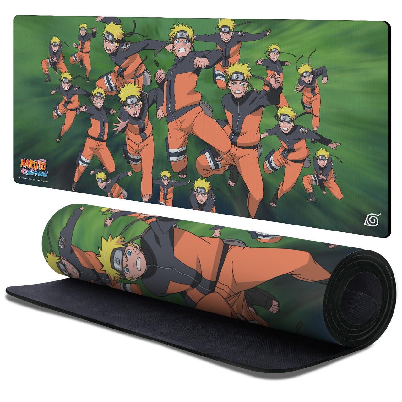 Head Case Designs Officially Licensed Naruto Shippuden Naruto Kagebunshin Graphic Art 37.4 x 15.75 x 0.16 inches (900 x 400 mm) - XL Gaming Office Desk PC Keyboard Mouse Mat Pad