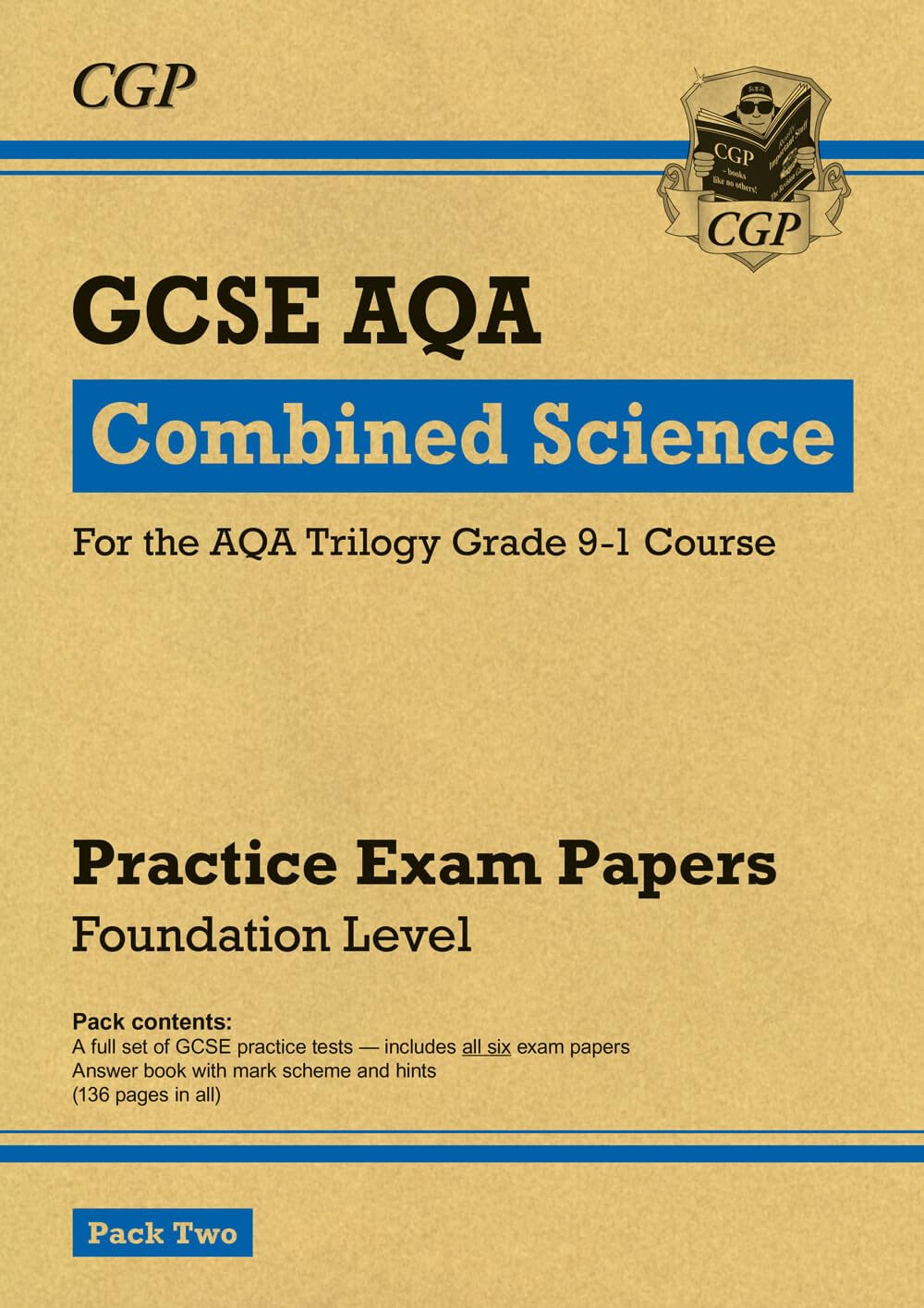CGP GCSE Combined Science AQA Practice Papers Foundation Pack 2 for the 2026 and 2027 exams