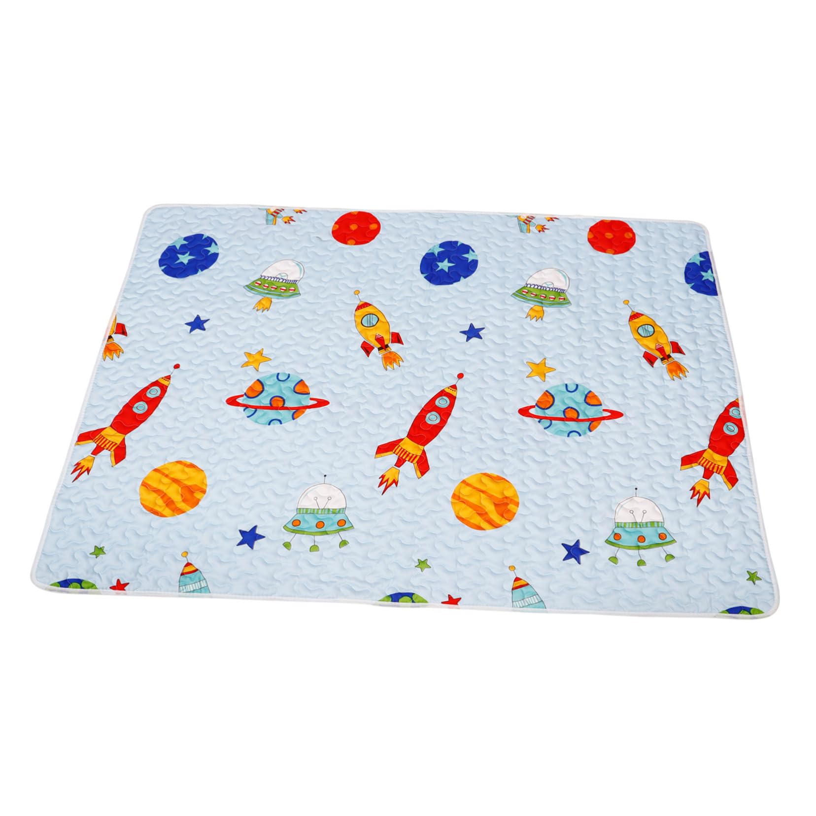 Mikinona Tapis pour Chaise Haute Anti-éclaboussures en Tissu Antidérapant Design Cartoon Polyvalent pour Bébé, pour Protéger le Sol Lors des Repas et Jeux