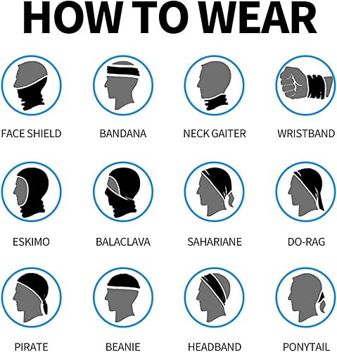 Miniatura 5 de The Myth The Man Papa The Legend Neck Gaiter Face Mask for Men Women Bandana Balaclavas Breathable Sun Protection Variety Face Cover Scarf Black