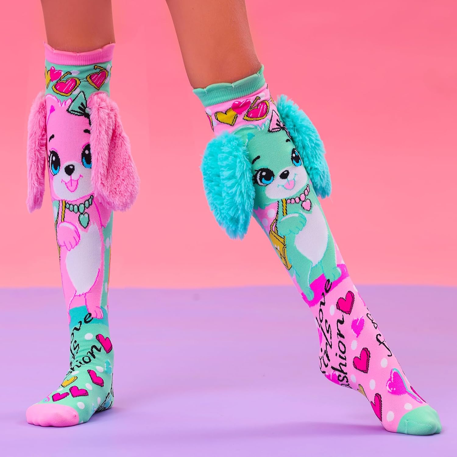 Crazy Socks For Kids Wacky Girls Cute Knee Socks Girl 3D High Tube Fashion Kids - Image 4