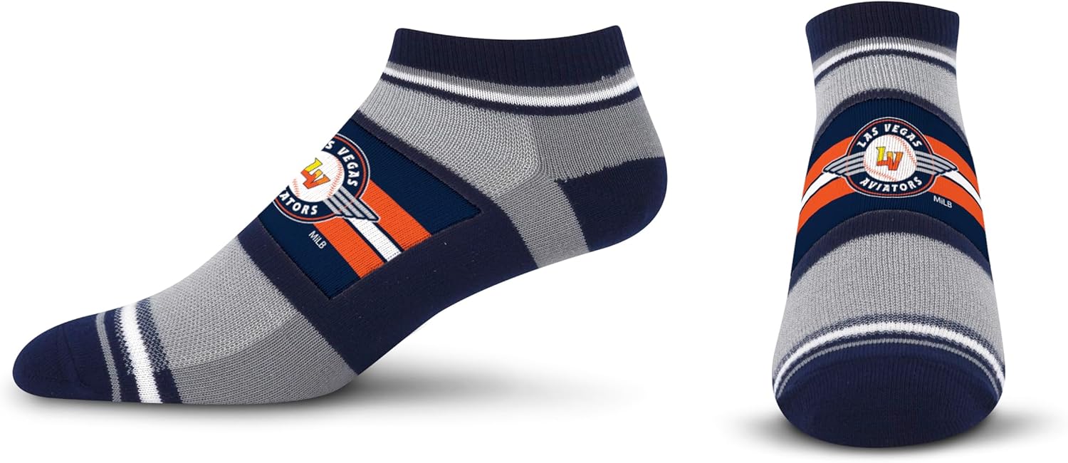 For Bare Feet Unisex Kid's MiLB Streak No Show Sock