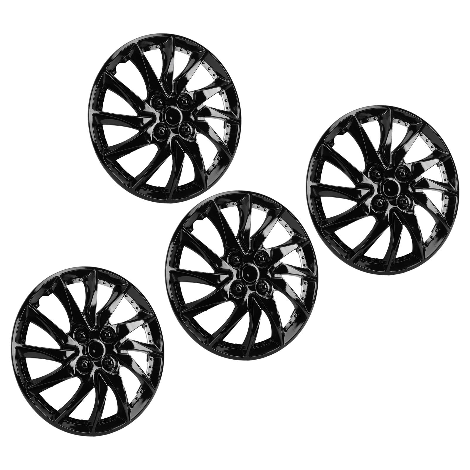 15 Cali Uniwersalne Kołpaki z Eleganckim Wzorem (BLACK)