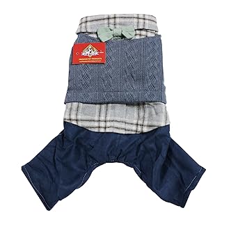 Nootie Romper Style Dress for Dogs/Puppies. Puppy Tank Top Fashion Apparel (XL-16, Blue)