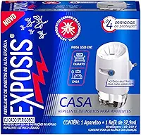 Exposis Casa, Repelente Eletrico Líquido, 1 Aparelho e 1 Refil de 32,9ml
