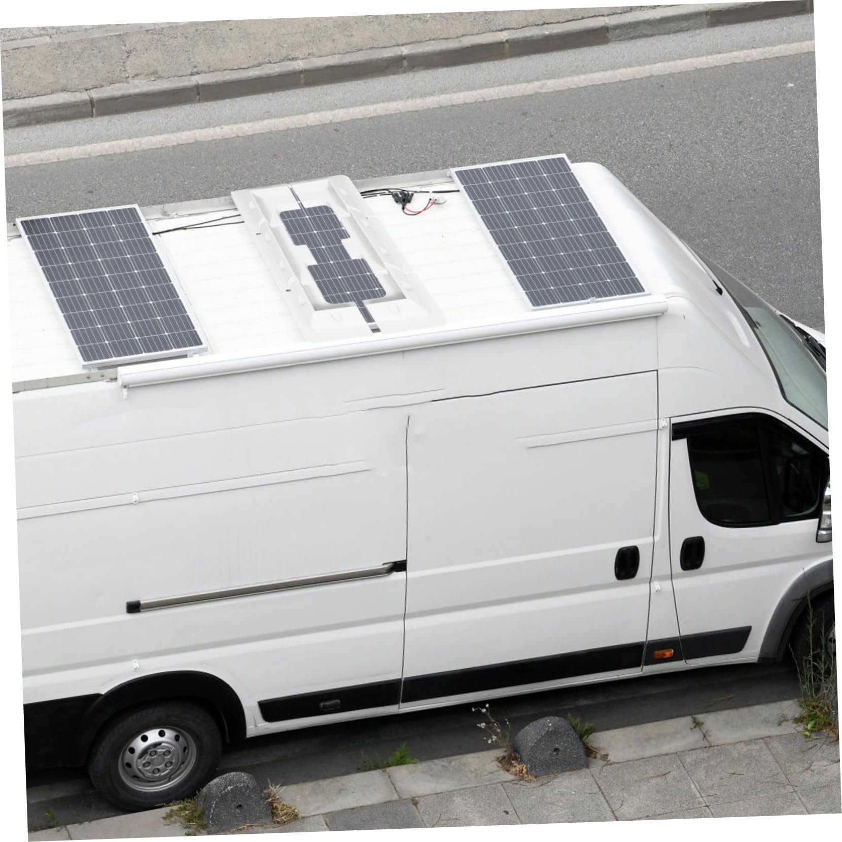 Mobestech Uniwersalny Uchwyt Na Panel Słoneczny Tworzywo Abs Do Użytku Na Zewnątrz Kamper Przyczepa Jacht Oświetlenie Solarne Szybkie Ustawienie