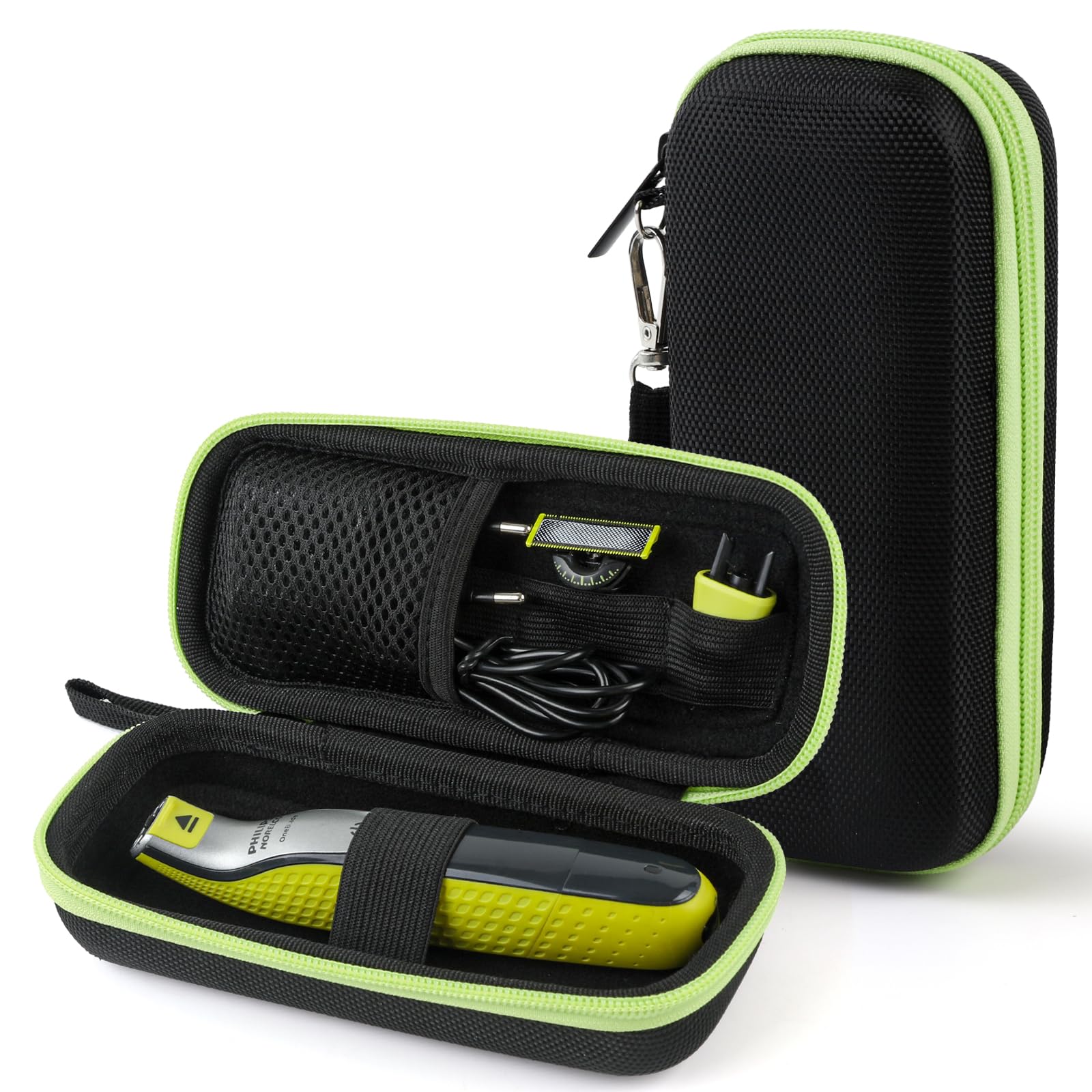 Hard Travel Carrying Case, Hard Case for Electric Trimmer and Shaver, Travel Organizer Carrying Bag for QP2520 QP2530 QP2620 QP2630- Black