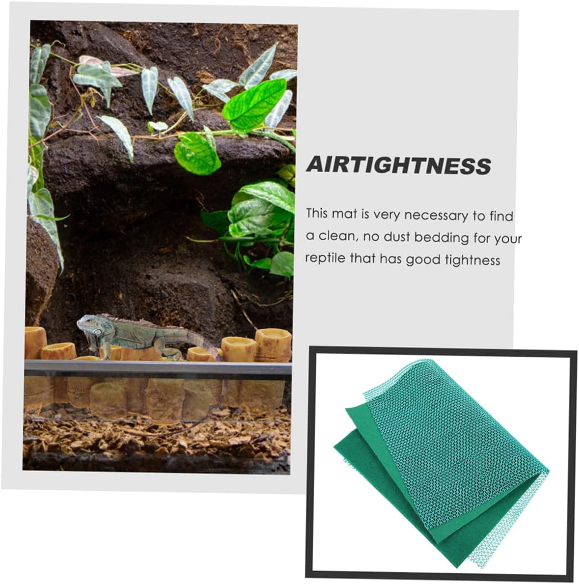 ERINGOGO 1 Set Reptile Carpet Liner Mat of Substrate for Snakes Lizards Tortoises and Insects for in Pet Terrariums Durable and Easy to Use